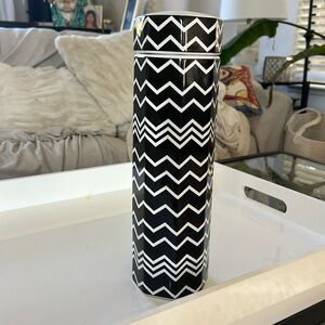 Missoni  for Target Chevron Patterned Black and White Vase/Lid